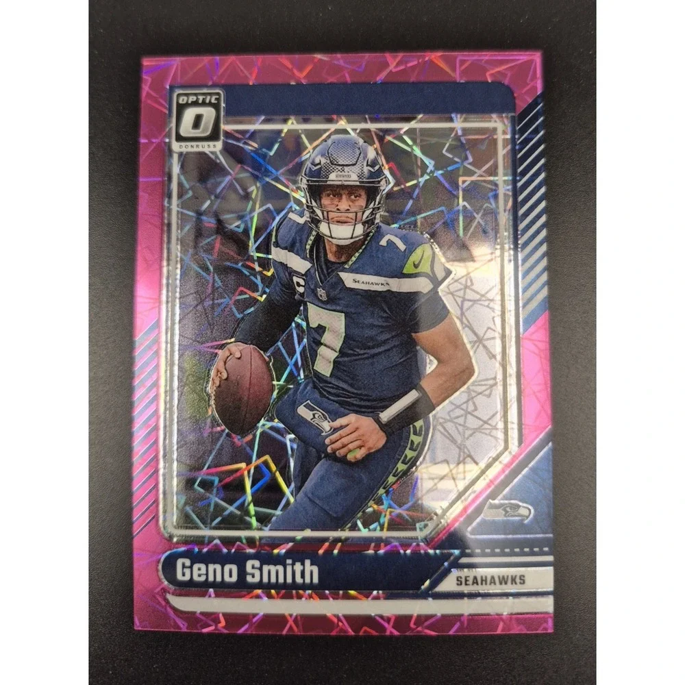 2024 Panini Donruss Optic Geno Smith #177 Pink Velocity /80 Seattle Seahawks